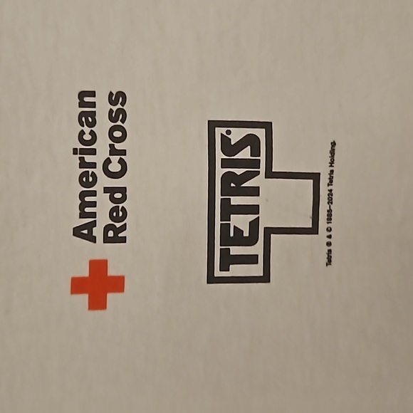 Tetris American Red Cross collab donation gift graphic tee Med. OG gamer - Picture 4 of 7